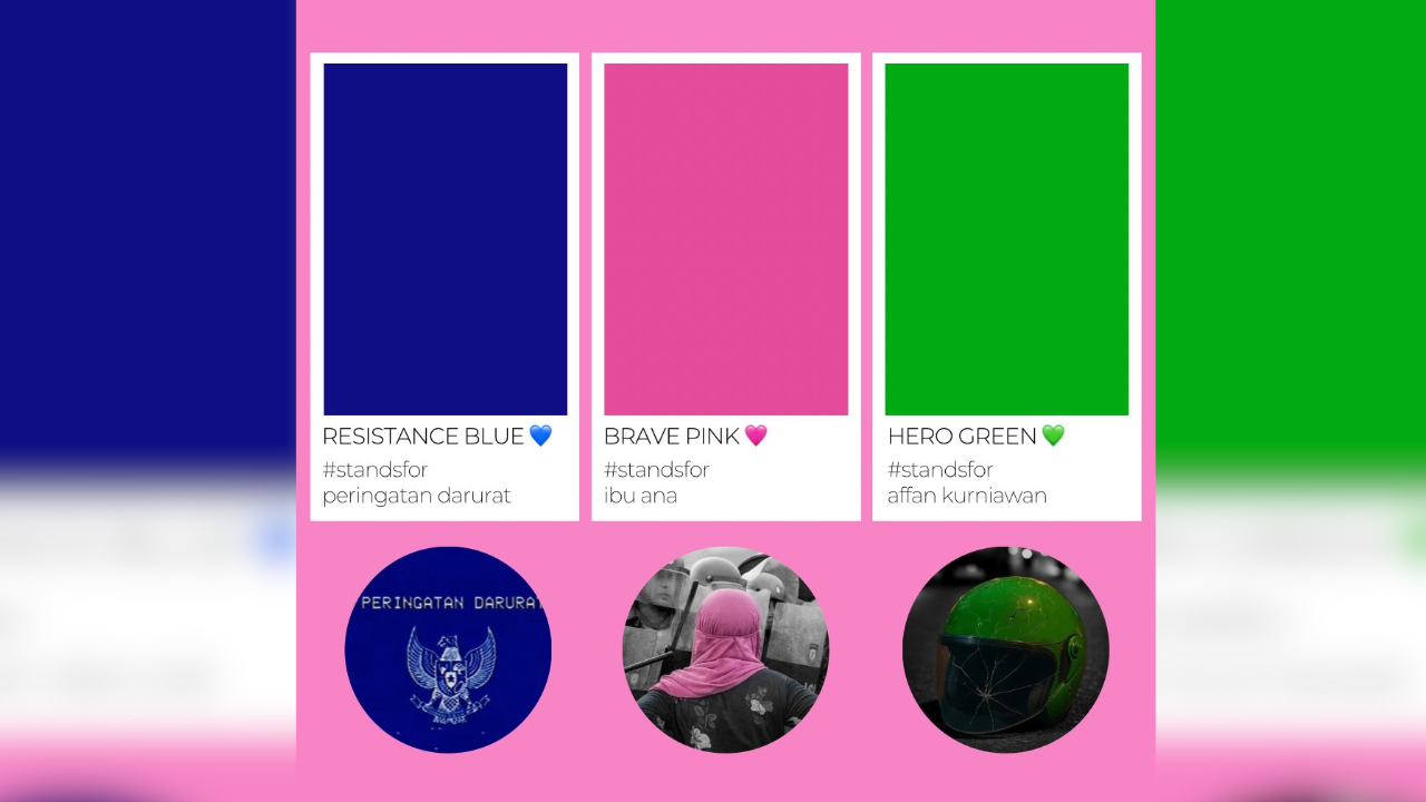 Apa Arti Brave Pink, Hero Green dan Resistance Blue? Tren Warna Viral di Medsos
