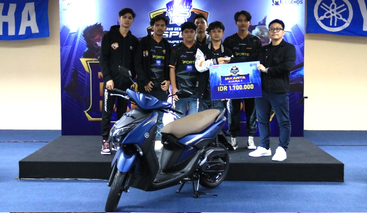 Satu Unit Yamaha Gear 125 Disabet Juara Nasional YEGC 2023 Beserta Uang Jutaan Rupiah
