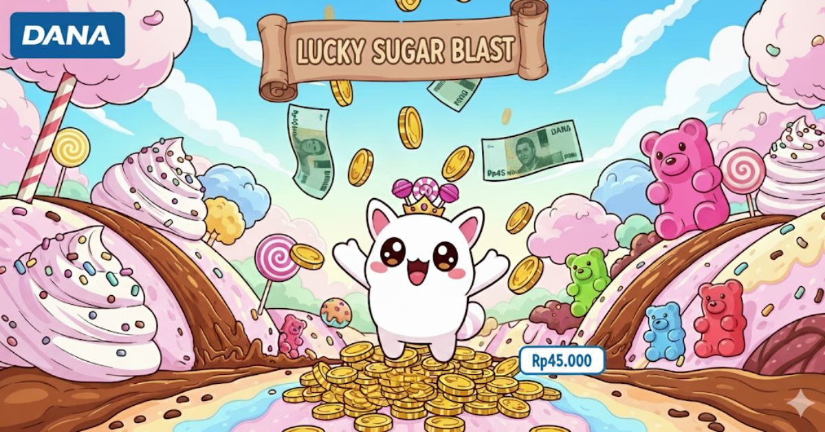 Lucky Sugar Blast, Game Peraup Saldo DANA Gratis Rp45 Ribu