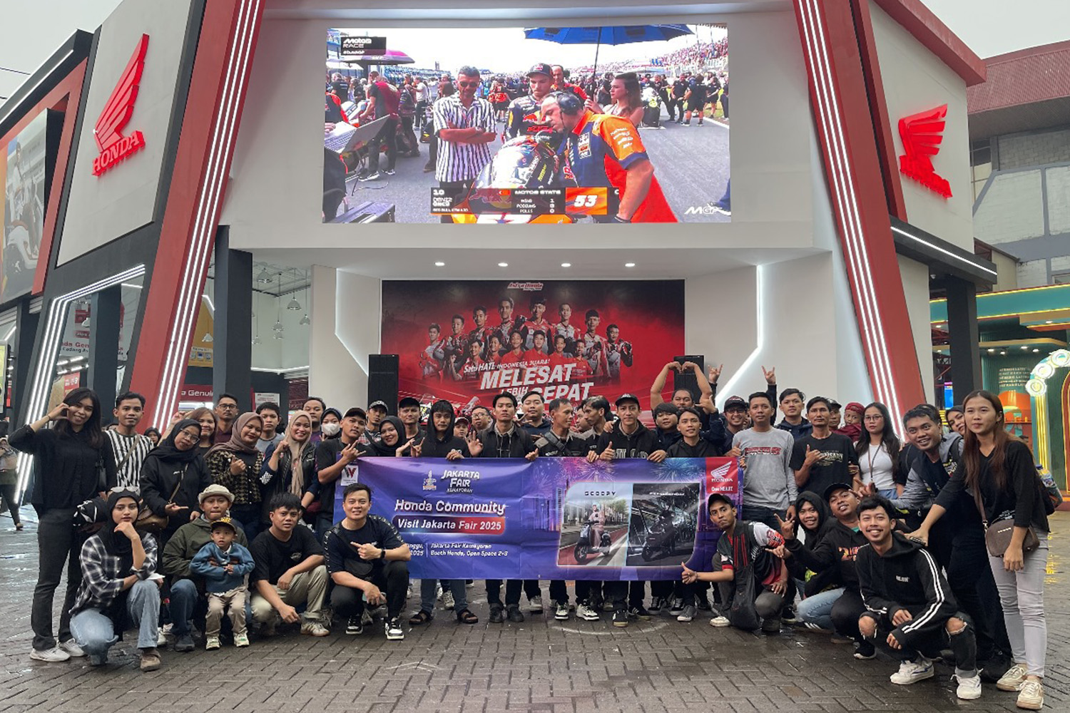 Komunitas Honda Matic Gas Tipis-tipis di Akhir Pekan, Nobar MotoGP di JFK 2025