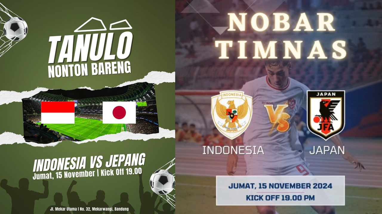 20 Lokasi Nobar Timnas Indonesia vs Jepang di Bandung dan Sekitarnya, Buruan Warga Merapat!