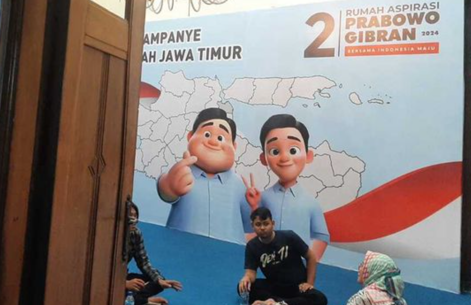 TKD Prabowo-Gibran Jatim Bermarkas di Jalan Diponegoro, Bekas Posko Pemenangan Khofifah-Emil Pada Pilgub Jatim 2018
