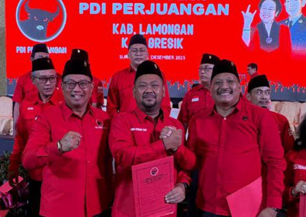 Bupati Fandi Akhmad Yani Pimpin DPC PDIP Kabupaten Gresik 