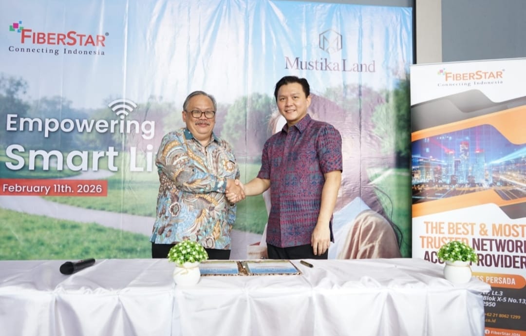 FiberStar dan CBN Perluas Jangkauan Infrastruktur Digital Lewat Kemitraan Strategis dengan Mustikaland
