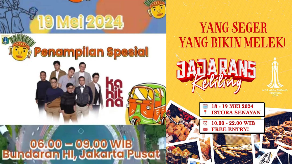 10 Daftar Event Jakarta Akhir Pekan 18-19 Mei 2024, Banjir Konser Buat Hiburan