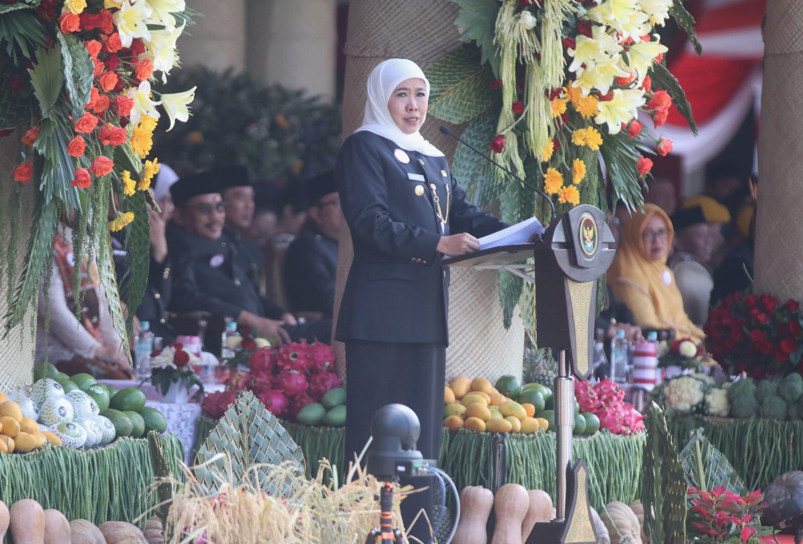 HUT Ke-80 Jatim, Khofifah: Jatim Jadi Penopang Ketahanan Pangan Nasional, Suplai Kebutuhan 21 Provinsi