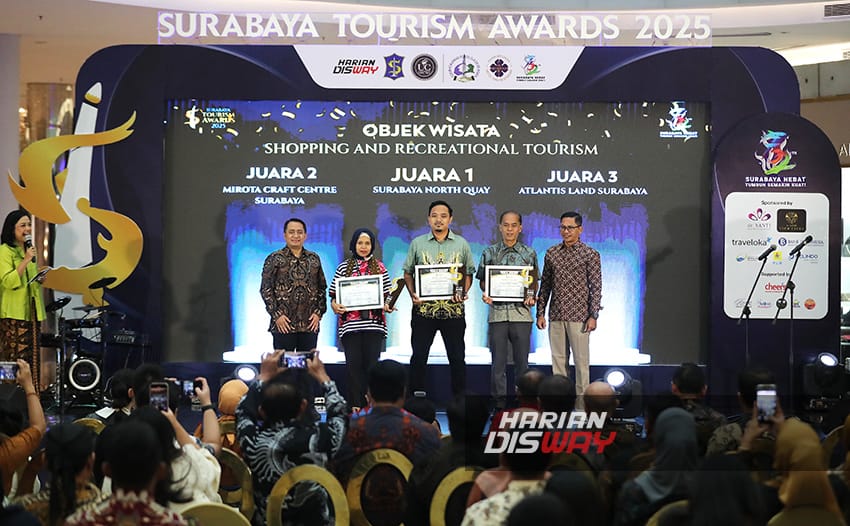 Atlantis Land Surabaya Raih Juara 3 Kategori Shopping Recreational Tourism dalam Surabaya Tourism Awards 2025