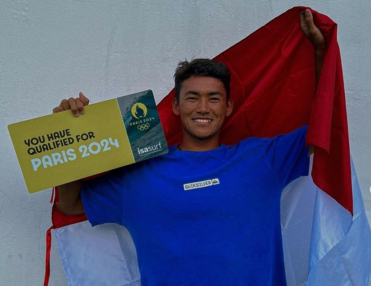 Yes! Surfer Rio Waida Lolos ke Olimpiade Paris 2024, Ini Reaksi Bangganya 
