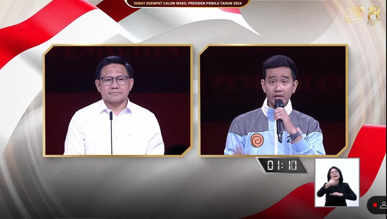 Gibran Sindir Cak Imin Baca Catatan di Panggung Debat: Enak Banget ya Gus, Jawab Sambil Baca Catatan