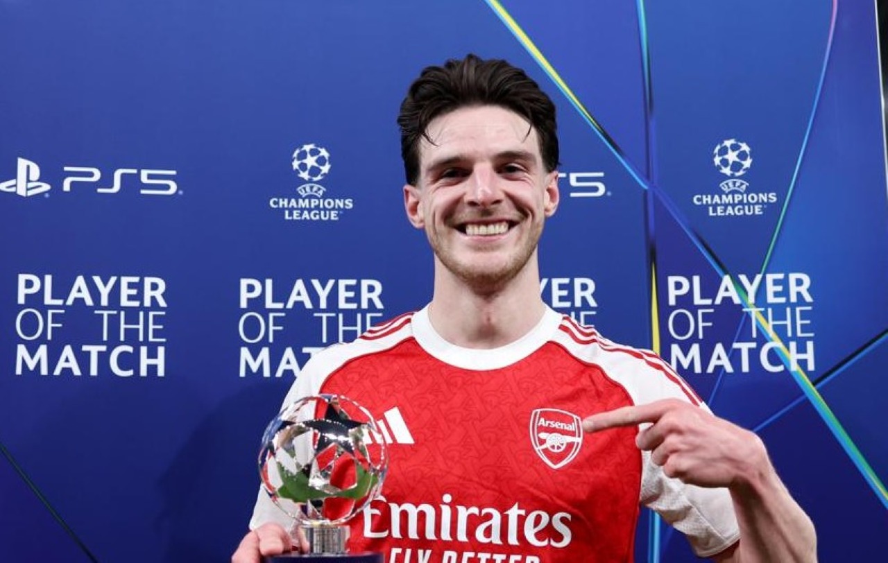 Rating Pemain Arsenal yang Tendang Leverkusen dari Liga Champions, Declan Rice Terbaik