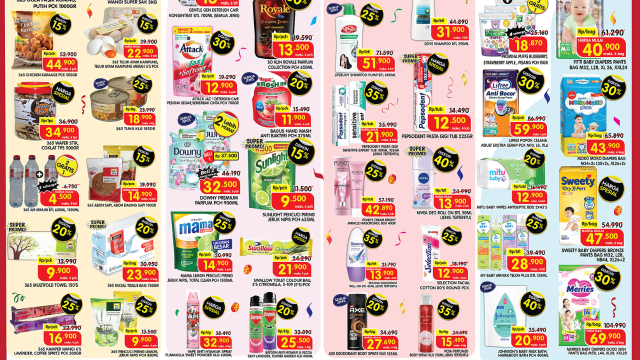 Promo Superindo Hari Ini Terbaru 22 Desember 2024 Spesial Hari Ibu 2024, Detergen Mulai Rp12 Ribuan