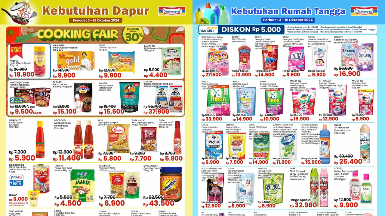 Katalog Promo JSM Indomaret 11-13 Oktober 2024, Banjir Diskon Mulai dari Kebutuhan Dapur hingga Rumah!