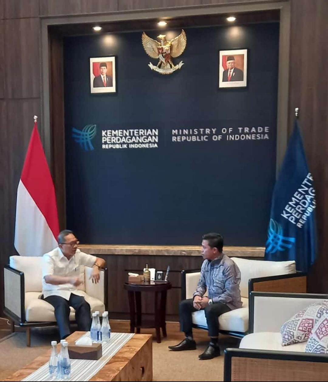 Jemput APBN, Bupati Kopli Temui Mendag Zulhas