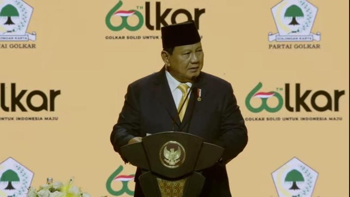 Prabowo Roasting Bahlil di HUT Golkar: Menteri Investasi Lulusan Kampus Yang Tidak Ada di Google 