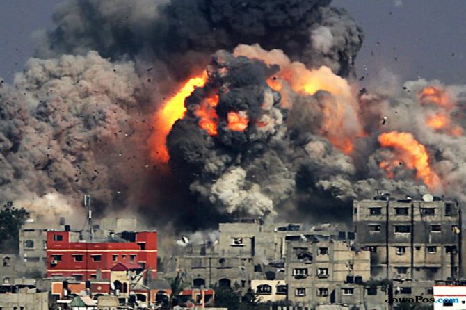 Israel Bombardir Gaza, Puluhan Orang Tewas, Termasuk 6 Anak-anak 
