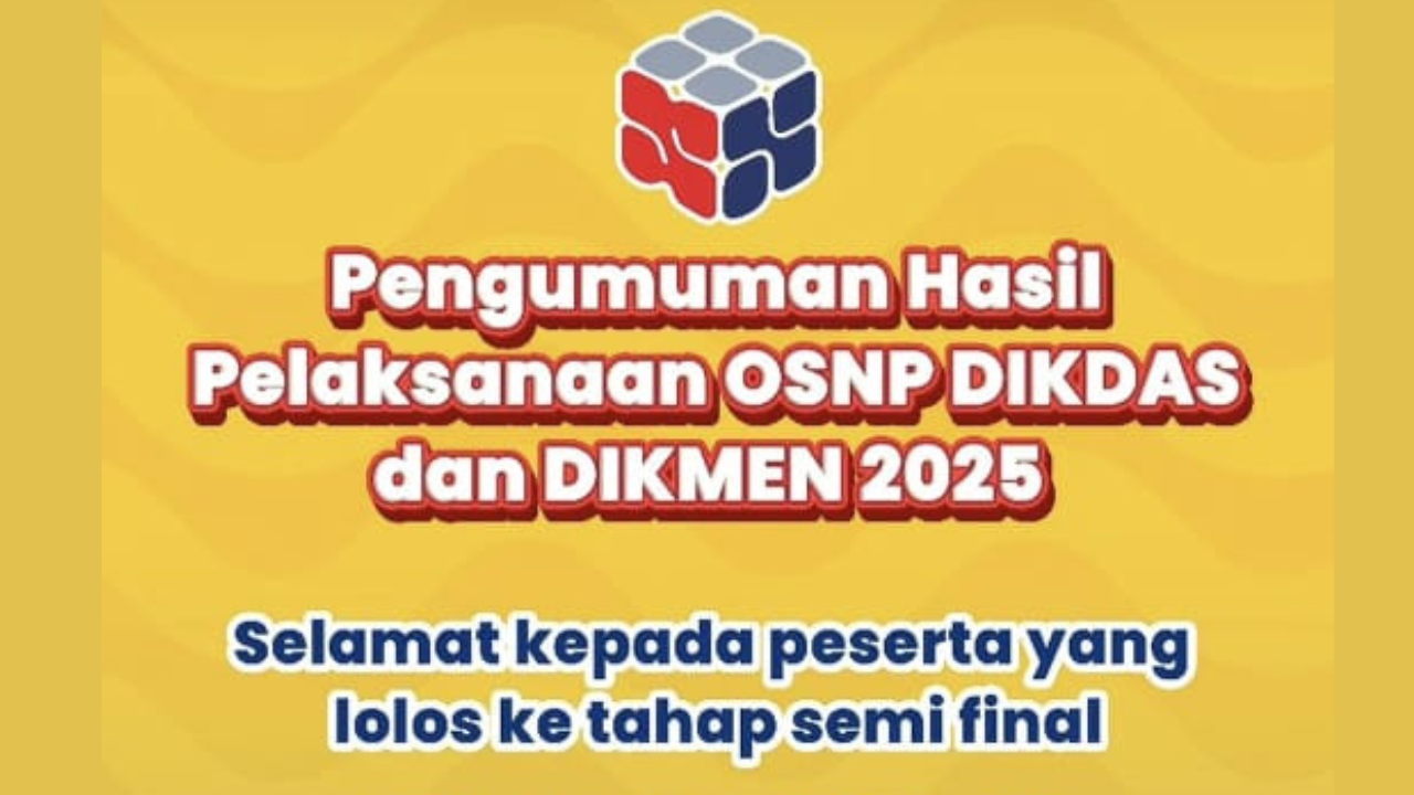 Link Pengumuman Hasil OSN SD-SMP-SMA 2025 Tingkat Provinsi, Cek Nama Peserta yang Lolos!
