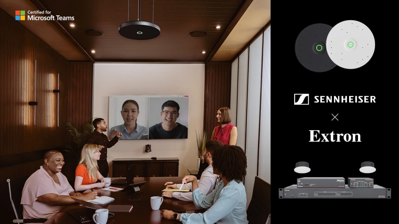 Extron dan Sennheiser Hadirkan Solusi Perusahaan Berbasis AI, Aman dan Tersertifikasi untuk Microsoft Teams