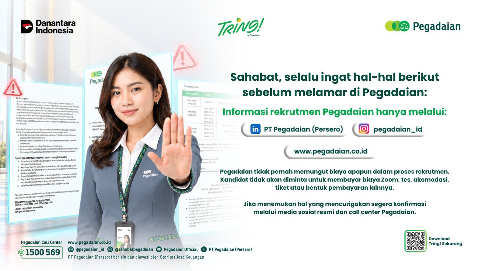 Pegadaian Ingatkan Pencari Kerja Waspadai Penipuan Berkedok Rekrutmen
