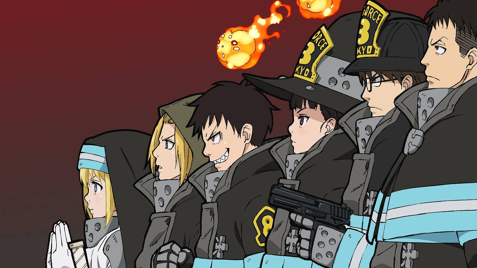 5 Karakter Paling Penting di Kompi 8 Anime Fire Force