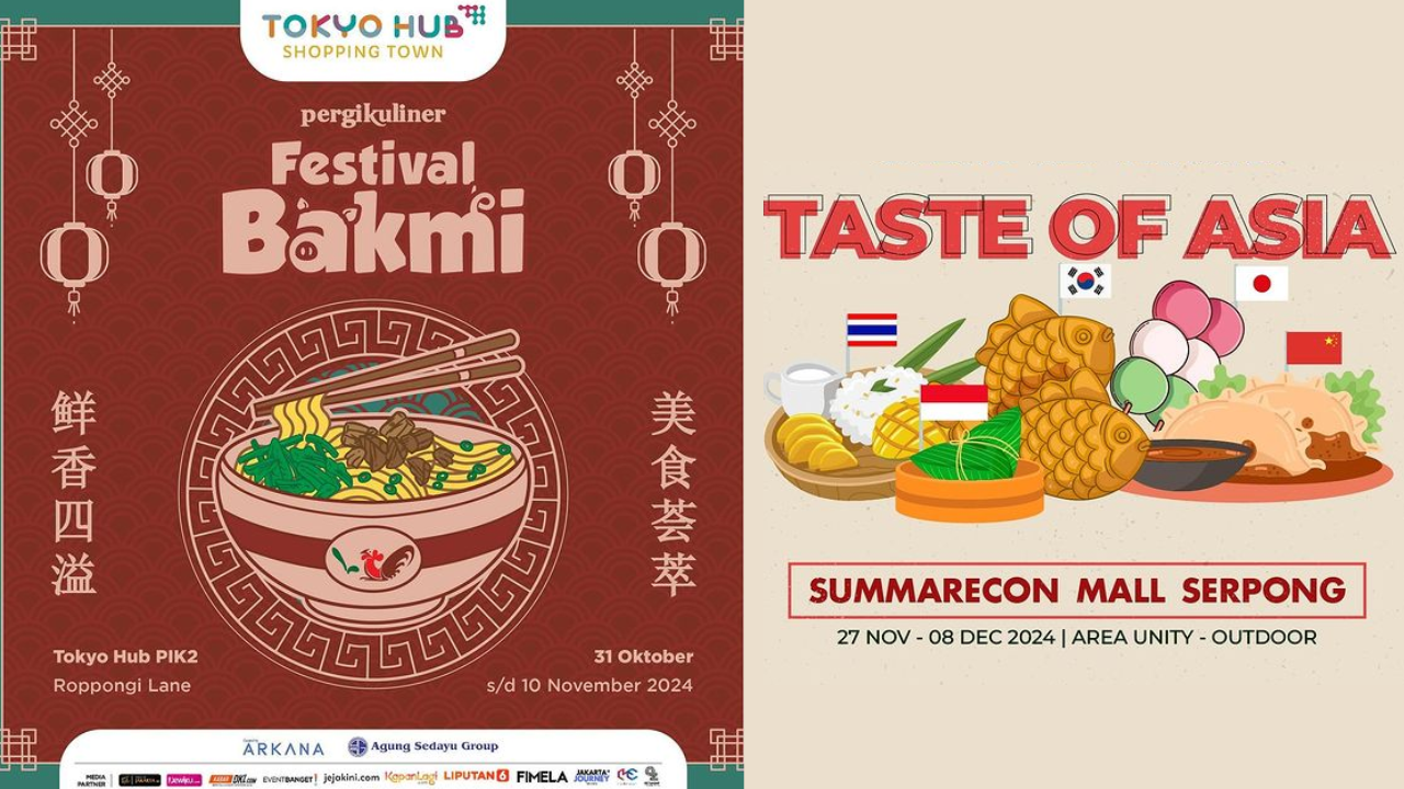 10 Rekomendasi Festival Kuliner November-Desember 2024, Banyak Ragam Makanan Enak dan Gratis!