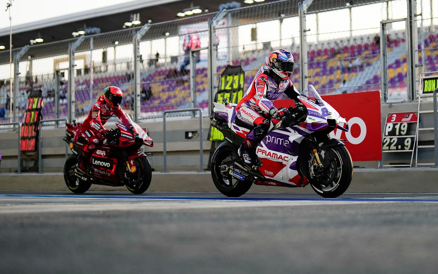 Link Live Streaming MotoGP Qatar 2023, Pecco Bagnaia Jabani Cara Kasar Jorge Martin!
