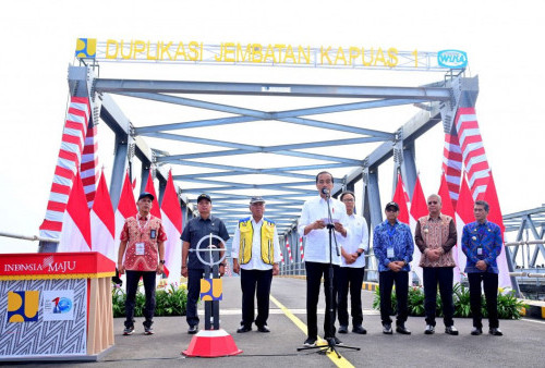 Asik, Gak Macet Lagi! Diresmikan Jokowi, Duplikasi Jembatan Kapuas I Pontianak Senilai Rp 275 Miliar Sudah Beroperasi