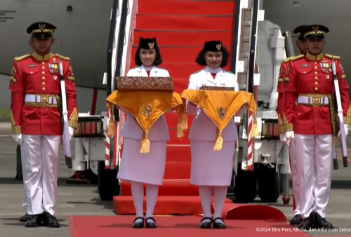 Bendera Merah Putih dan Naskah Teks Proklamasi Tiba di IKN Hari Ini