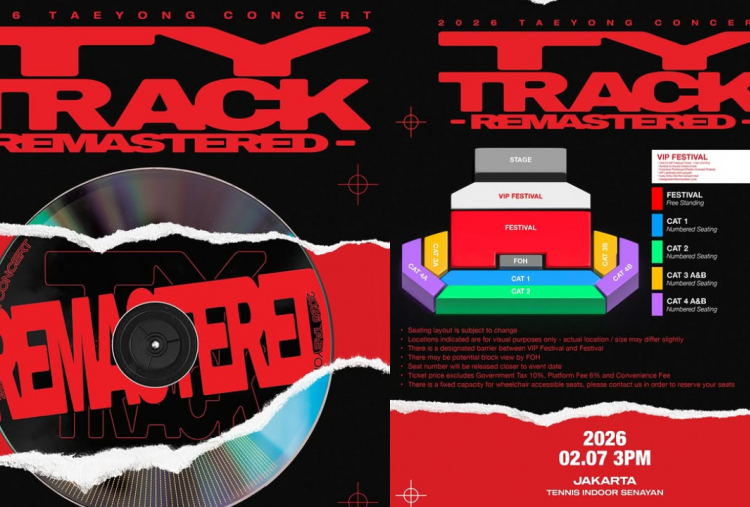 Daftar Harga Tiket Konser Taeyong NCT di Jakarta 2026, Paling Murah Rp1,35 Juta