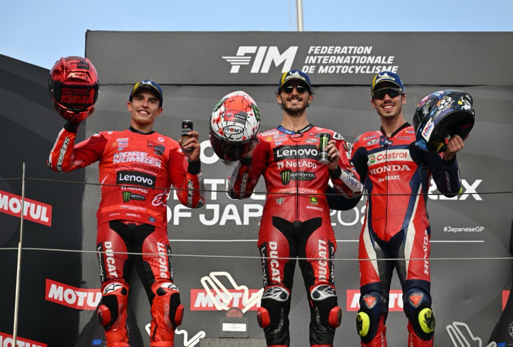 Bagnaia Menang, Marc Marquez Raih Gelar Juara Dunia di GP Jepang