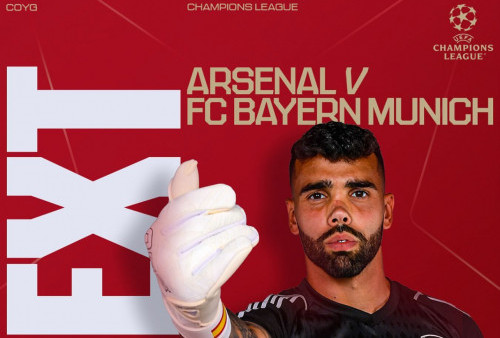 Perempat Final Liga Champions 2023/2024: Arsenal Vs Bayern Munich, Rabu Dini Hari