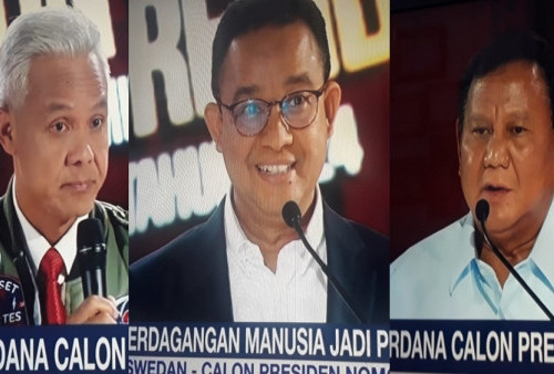 Debat Capres: Ganjar Gaya Army, Anies Formal, Prabowo Kasual