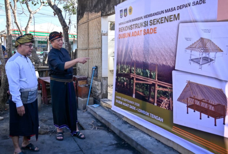 Desa Sade Dibangun Kembali, Gubernur NTB Tekankan Warisan Budaya Tetap Terjaga