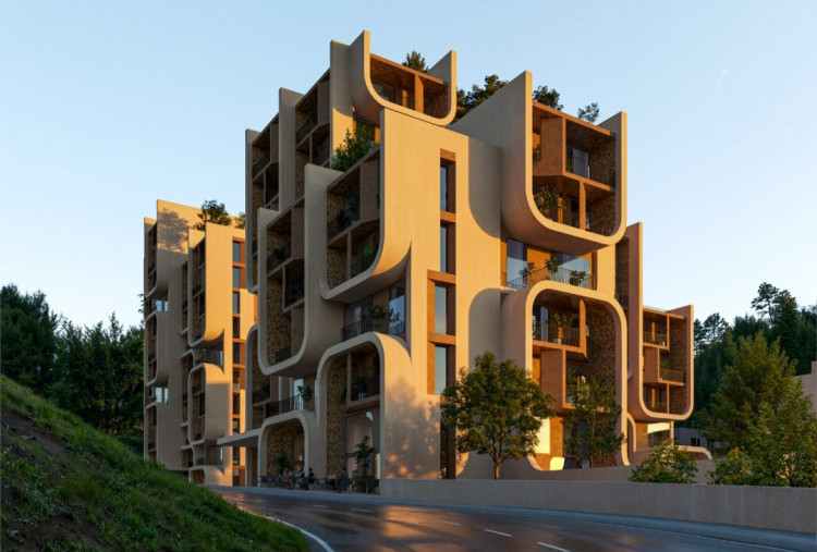Zaha Hadid Architects Rancang Hunian Futuristis, Dilengkapi Balkon Menggantung dan Sistem Ramah Lingkungan