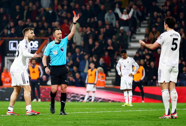 Bournemouth vs Man United 2-2, Kartu Merah Maguire Buyarkan Tiga Poin Setan Merah