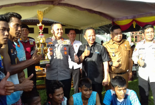  Tim Voli Desa Sidorahayu Sabet Juara 1 Turnamen Bhayangkara