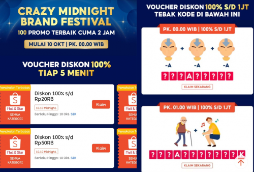 31 Kode Voucher Shopee 10.10 Bulan Oktober 2024, Banjir Diskon hingga Cashback Menarik!