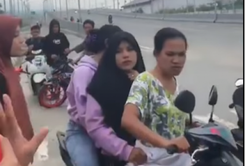 Viral Perempuan Berbonceng 3 Dianiaya di Kota Palu, Pelaku Layangkan Pukulan Berkali-kali   
