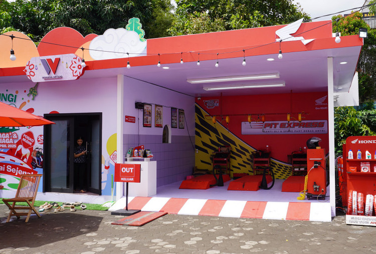 Bale Santai Honda Jadi 'Pit' Istirahat Pemudik di Jalur Jakarta–Tangerang