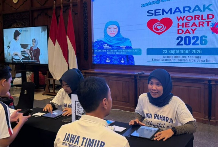 Rayakan Hari Jantung Sedunia, RS KORPRI Pura Raharja Gelar Senam hingga Meraba Nadi Sendiri Bersama 200 ASN