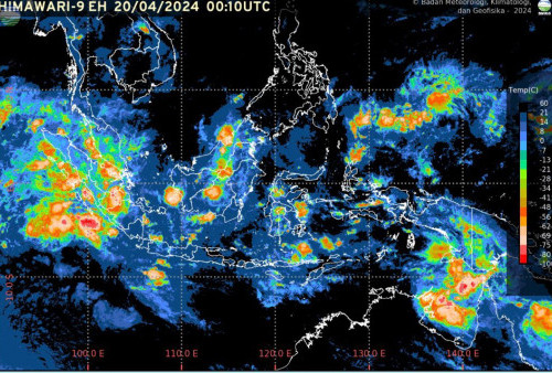 BMKG Deteksi Tekanan Rendah di Laut Arafuru Selatan, Picu Gelombang Tinggi dan Hujan Lebat di Timur Indonesia