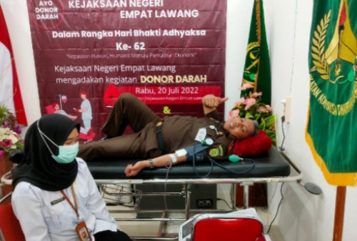 Kejari Empat Lawang Gelar Donor