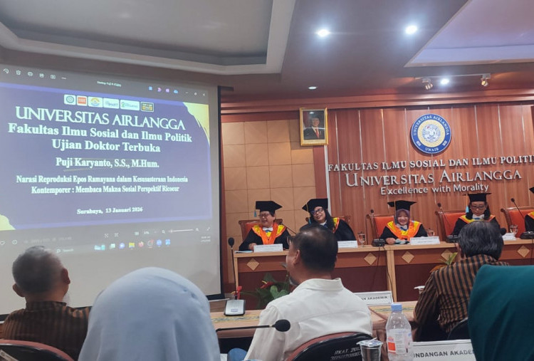 Disertasi Berbasis Epos Ramayana Antar Puji Karyanto Raih Gelar Doktor