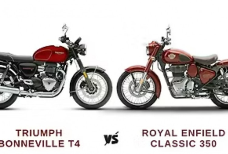 Triumph Bonneville T4 vs Royal Enfield Classic 350, Adu Spesifikasi Motor Heritage