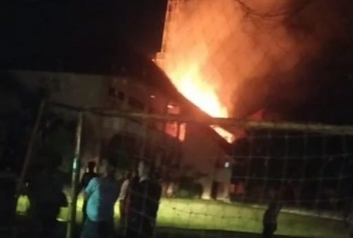Gedung LPMP Provinsi Sumsel Terbakar