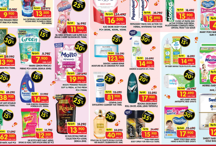 Promo JSM Superindo Terbaru Hari Ini 19 Oktober 2025, Sabun Pencuci Piring Rp7 Ribuan