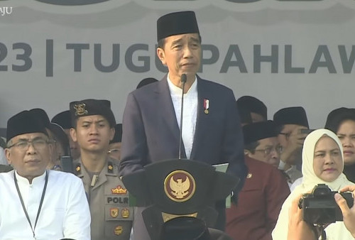 Jadi Pembina Apel Hari Santri 2023, Jokowi Kisahkan Sejarah Lahirnya Hari Santri