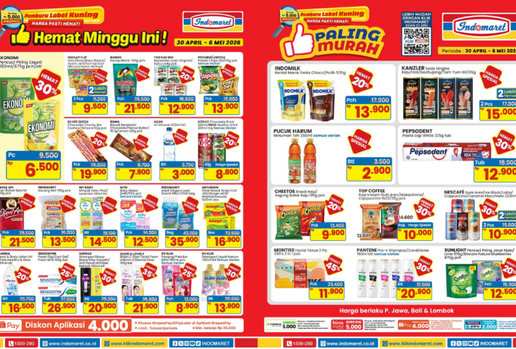 Katalog Promo Indomaret Terbaru Hari ini 2 Mei 2026, Diskon So Klin Detergent Liquid Cuma Rp13 Ribu!