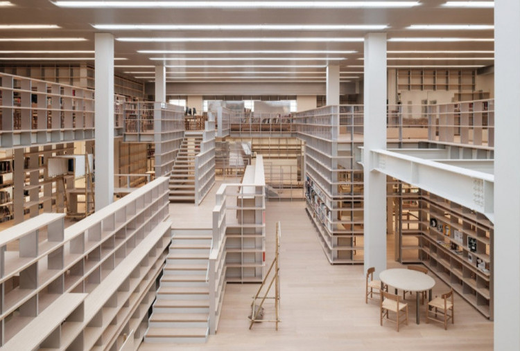 Arsitek Jepang Sulap Lantai Tiga Power Station of Art Shanghai Jadi Perpustakaan Seni Espace Gabrielle Chanel