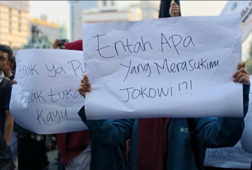 BEM SI Demo di Patung Kuda: Entah Apa yang Merasukimu Jokowi!?