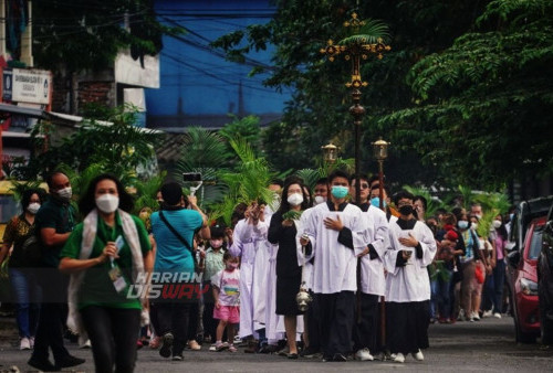 Ibadah Minggu Palma di Surabaya